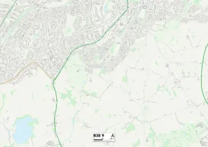 B - Birmingham Drucke: Birmingham B38 9 Karte