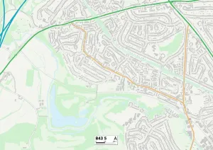 B - Birmingham Drucke: Birmingham, B43/5 Karte