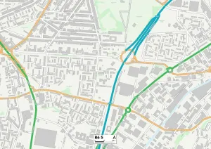 Birmingham B6 5 Karte