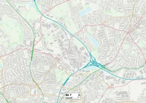 Birminghams B6 7 Karte
