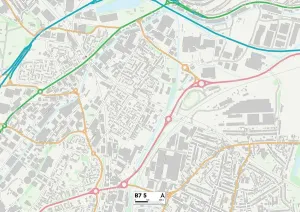 Birmingham B7 5 Karte