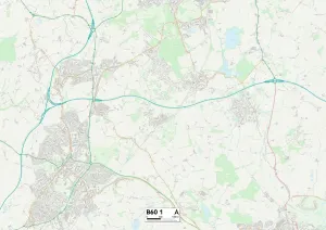 B - Birmingham Drucke: Bromsgrove, B60 1 Karte