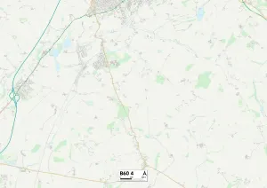 Gerahmter Druck : Bromsgrove, B60 4 Karte