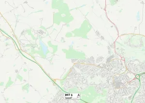 B - Birmingham Drucke: Redditch, B97 6 Karte