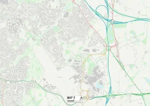 Solihull, B37, 7 Karte