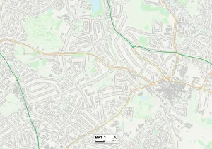 Solihull, B91 1 Karte