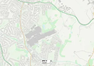 B - Birmingham Drucke: Solihull, B92, Nr.: Karte
