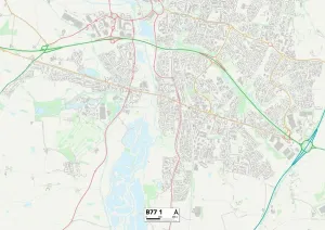 Tamworth, B77 1 Karte