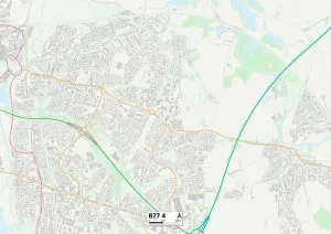 B - Birmingham Drucke: Tamworth, B77-4 Karte