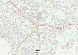 Mendip BA11 1 Karte