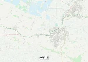 Mendip BA16 9 Karte