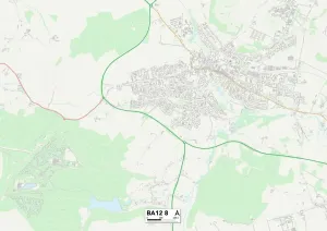 Wiltshire, BA12 8 Karte