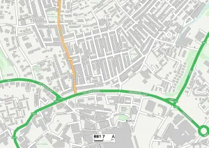 Schwarzburn mit Darwen BB1 7 Karte