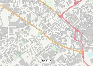 Bradford BD12 Karte