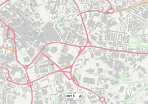 Bradford BD1 5 Karte