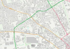 Bradford BD8 8 Karte