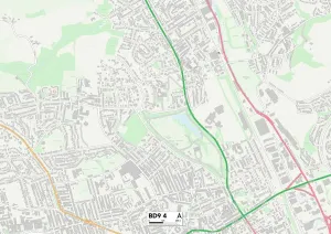Bradford BD9 4 Karte