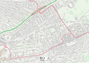 Bournemouth BH1 4 Karte