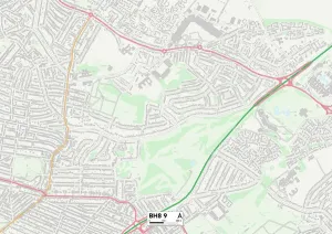 Bournemouth BH8 9 Karte