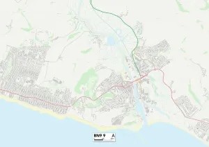 Lewes BN9 9 Karte