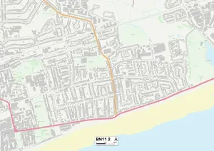 BN - Brighton Drucke: Worthing BN11 2 Karte