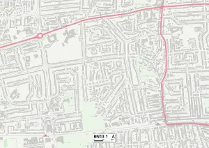 Worthing BN13 1 Karte