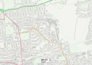 Worthing BN14 8 Karte