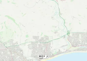 Worthing BN15 0 Karte