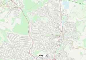 Gerahmter Druck : Bromley, BR5 2 Karte Gerahmter Druck : Bromley, BR5 2 Karte