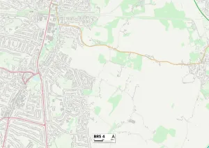 Gerahmter Druck : Bromley, BR5 4 Karte Gerahmter Druck : Bromley, BR5 4 Karte
