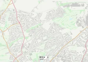 BS - Bristol Drucke: Bristol BS10 6 Karte