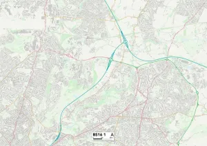 Bristol BS16 1 Karte