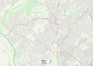 BS - Bristol Drucke: Bristol BS9 3 Karte