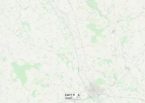 Gerahmter Druck : Paradies CA11 9 Karte Gerahmter Druck : Paradies CA11 9 Karte