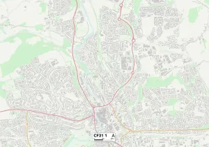 Bridgend CF31 1 Karte