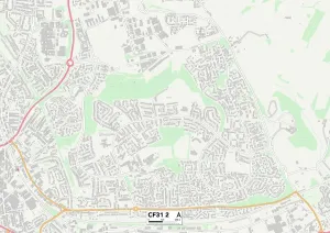 Bridgend CF31 2 Karte