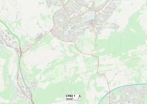 CF - Cardiff Drucke: Käerjung CFF 83 Karte