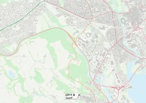 CF - Cardiff Drucke: KardifffCF11 8 Karte