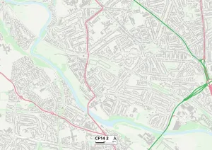 Kardifff,CF14 2 Karte