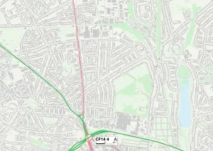 Kardifff, CF14 4 Karte