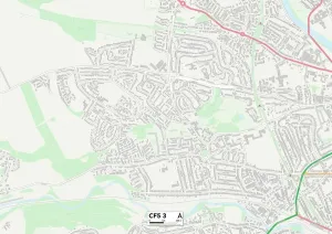 CF - Cardiff Drucke: Kardifff CF5 3 Karte