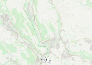 Merthyr Tydfil CFB 46 5 Karte