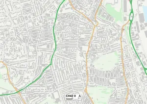 Wirral CH42 Karte