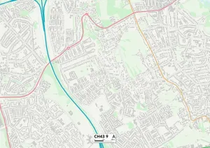 Wirral Cheshire C43 9 Karte