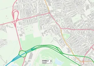 Wirral Cheshire Cty 4 Postcode Zone