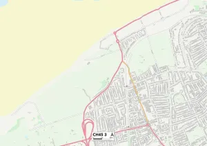 Wirral CH45 3 Karte
