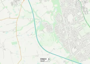 Wirral CH63 0 Karte
