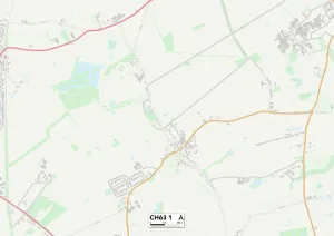Gerahmter Druck : Wirral CH63 1 Karte