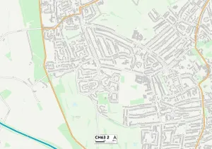 Wirral CH63 2 Karte