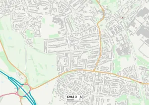 Wirral, CH63, 3 Karte